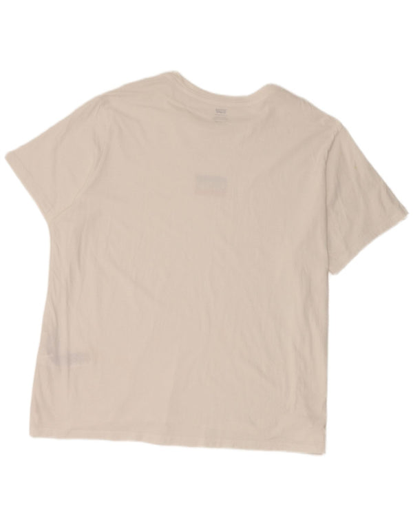 Γυναικείο T-Shirt Levi's Top UK 20 2XL Λευκό βαμβακερό