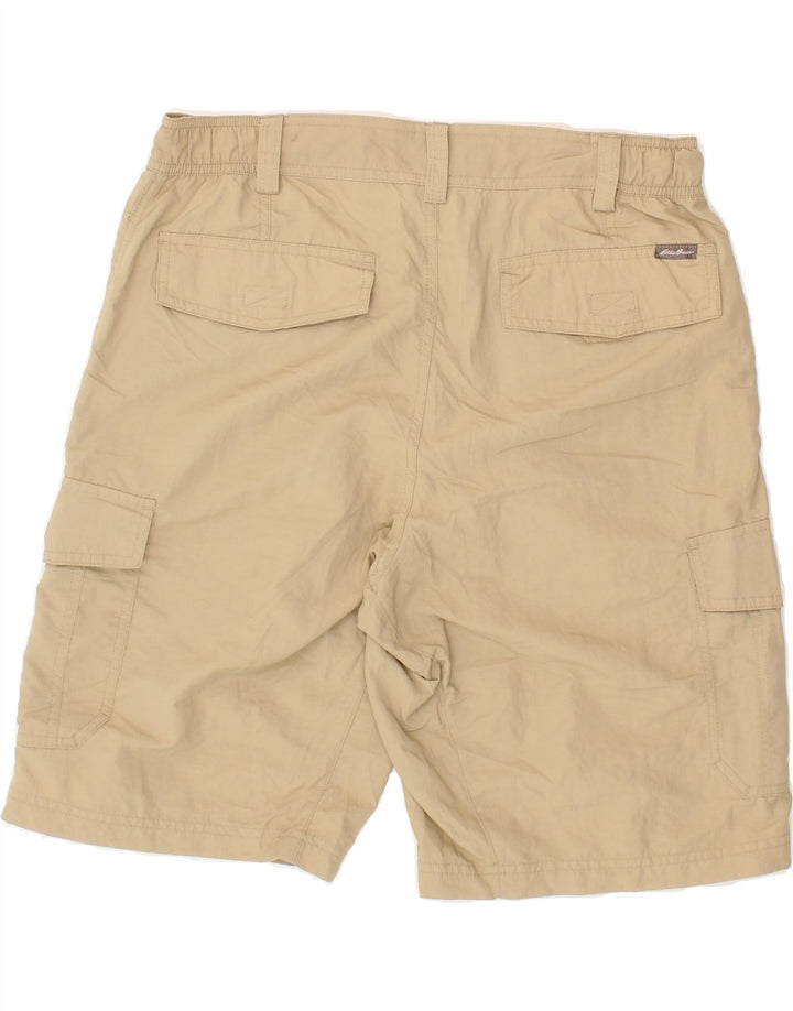 EDDIE BAUER Mens Cargo Shorts Medium W32 Beige Nylon Vintage Eddie Bauer and Second-Hand Eddie Bauer from Messina Hembry 