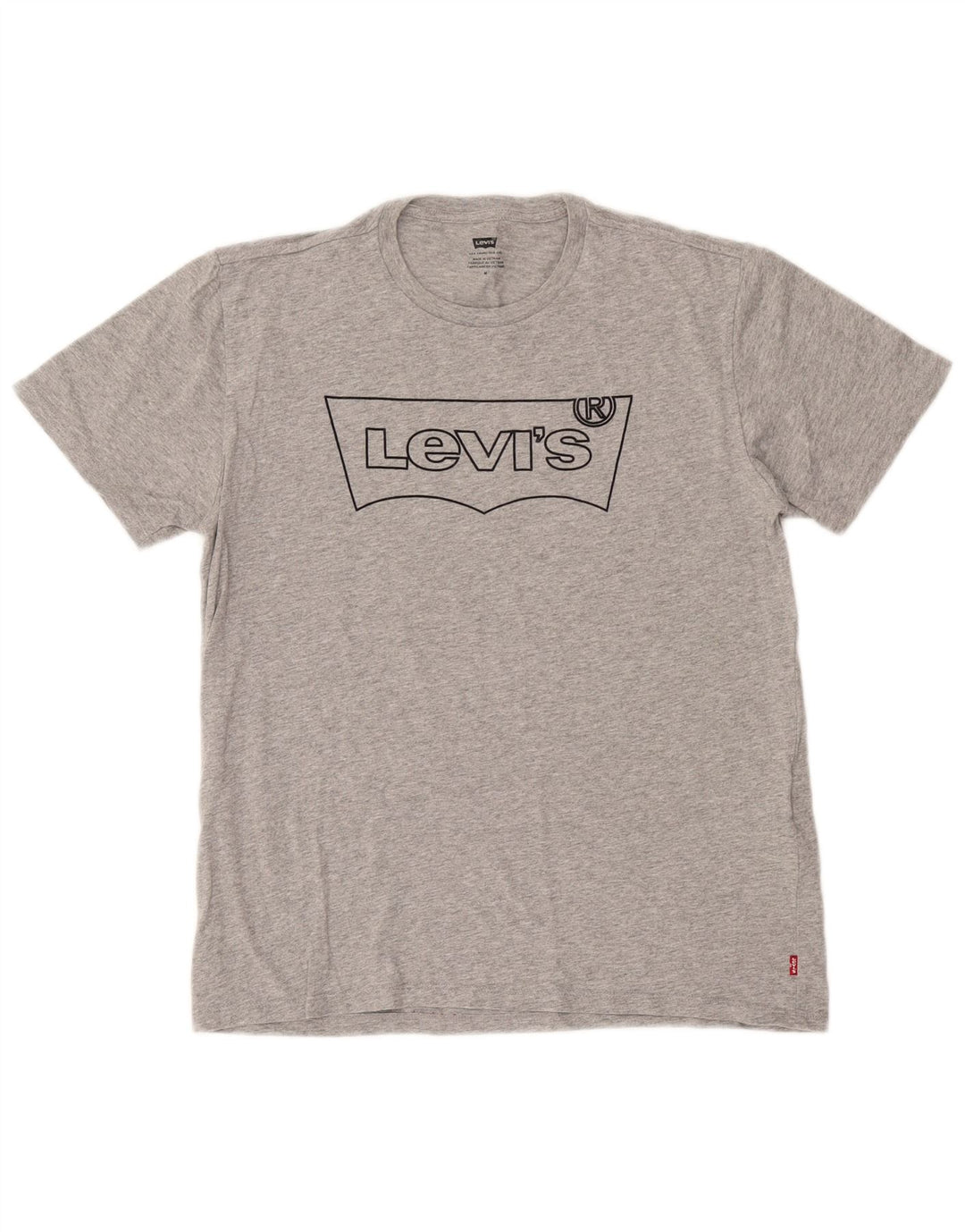 Ανδρικό γραφικό T-Shirt Levi's Top Μεσαίο Γκρι Βαμβακερό