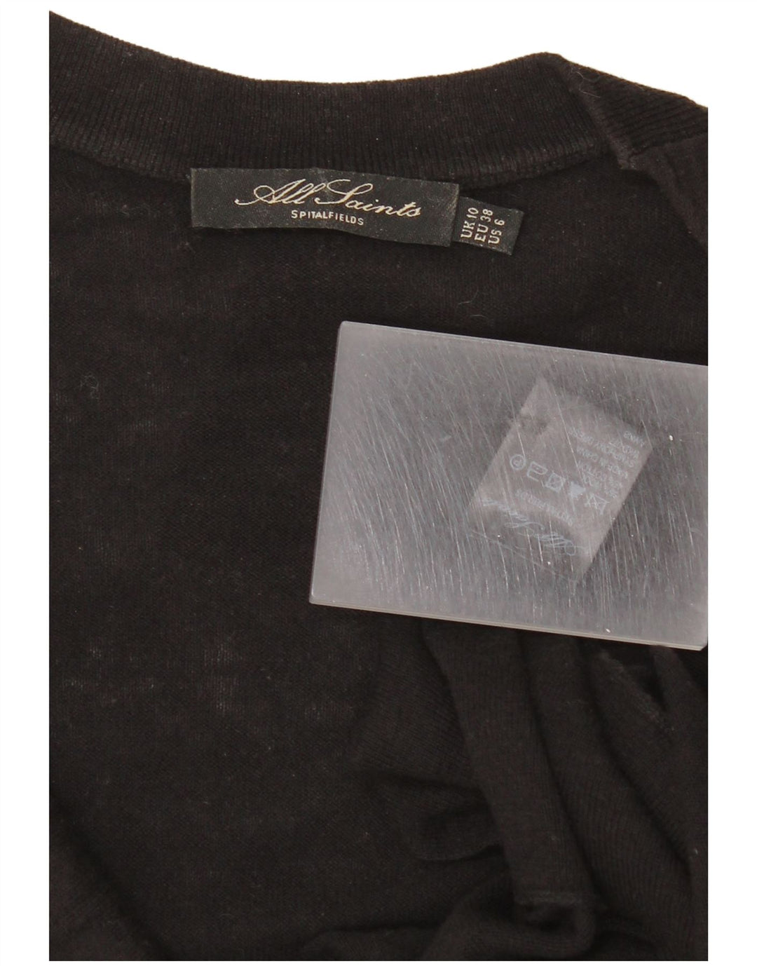 All Saints Γυναικείο φόρεμα άλτης UK 10 Small Black Wool