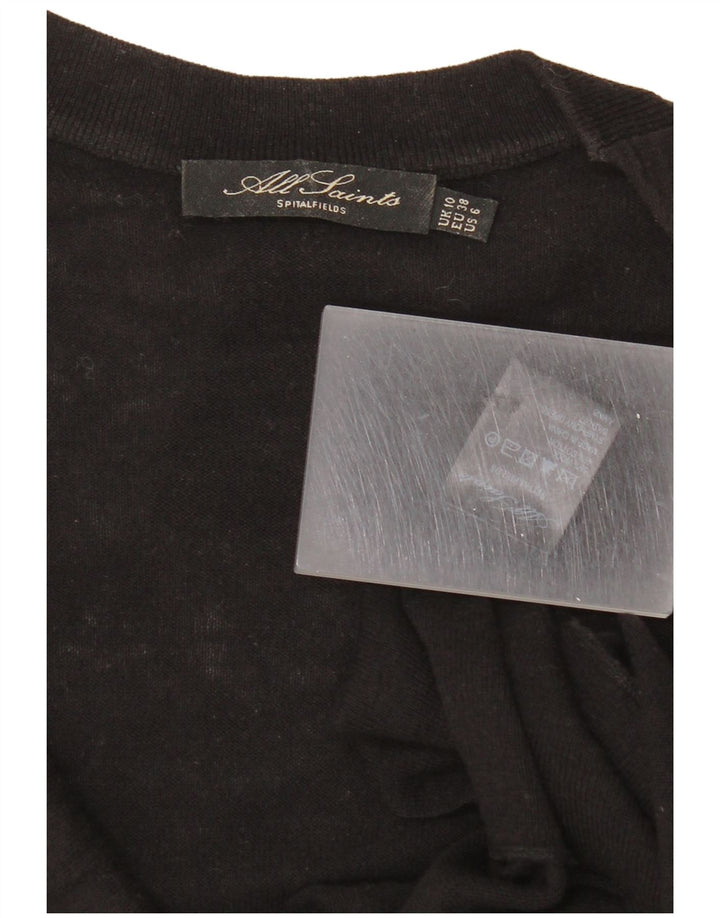 All Saints Γυναικείο φόρεμα άλτης UK 10 Small Black Wool