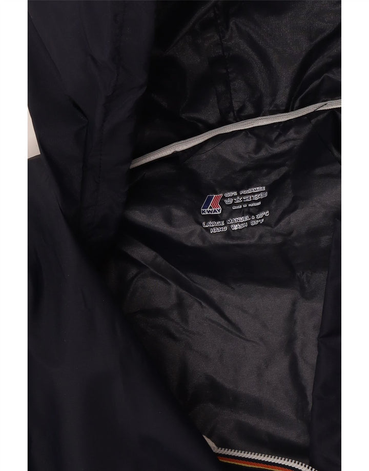 K-Way Ανδρικό μπουφάν βροχής με κουκούλα UK 36 Small Navy Blue Polyamide