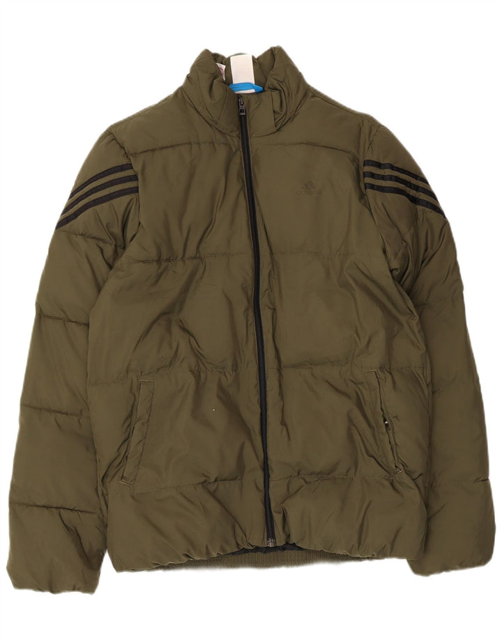 Μπουφάν Adidas Boys με επένδυση 13-14 ετών Χακί Πολυεστέρας