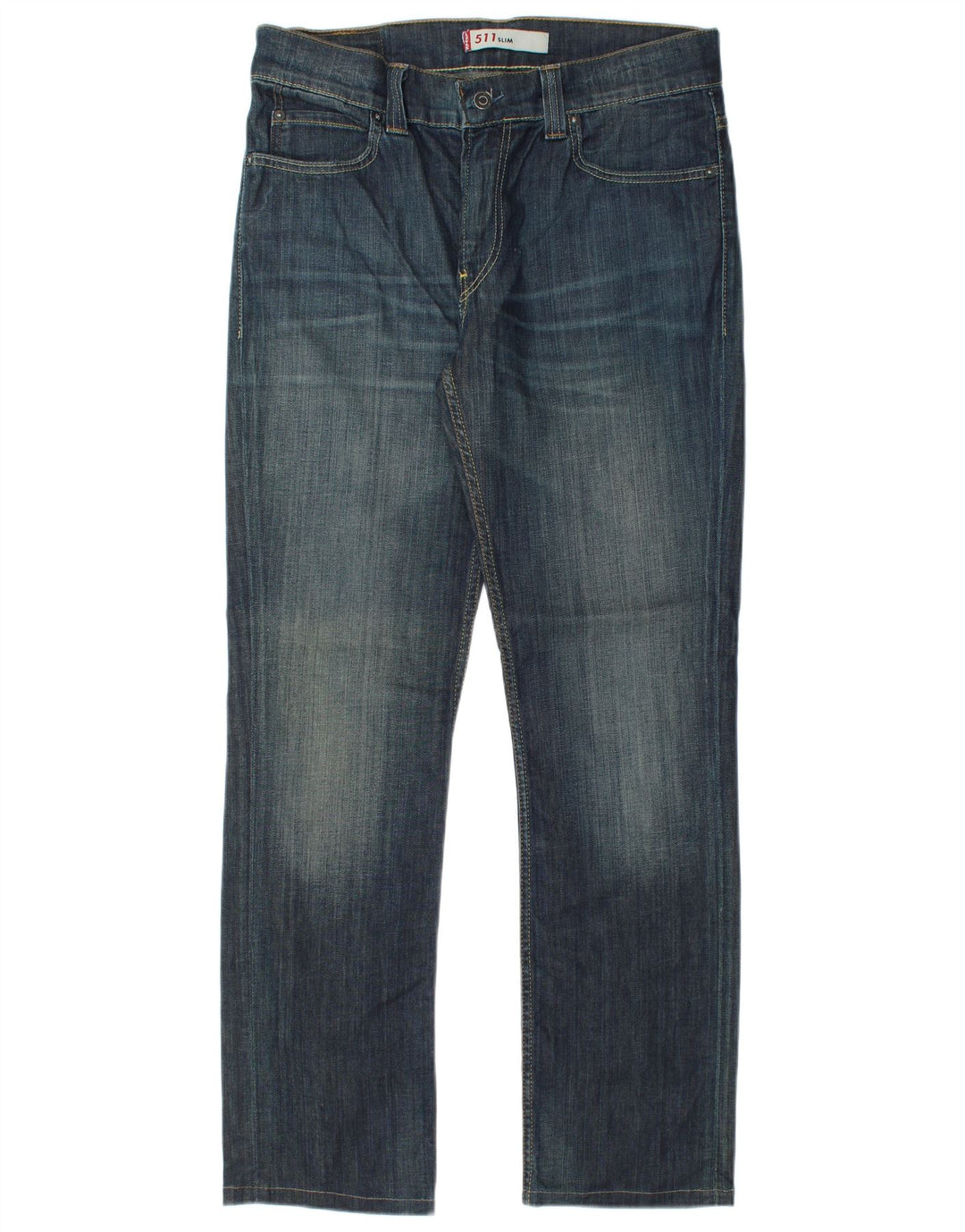 Levi's Mens 511 Slim Jeans W36 L32 Blue Cotton
