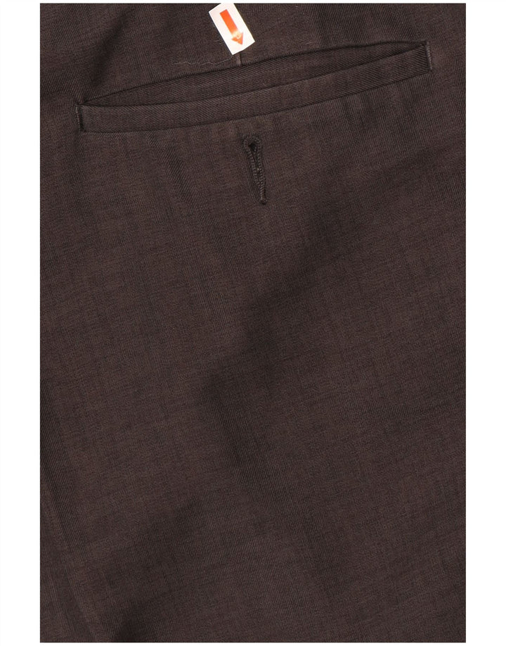 Marks & Spencer Ανδρικό παντελόνι με καρφίτσα W44 L29 Γκρι Πολυεστέρας