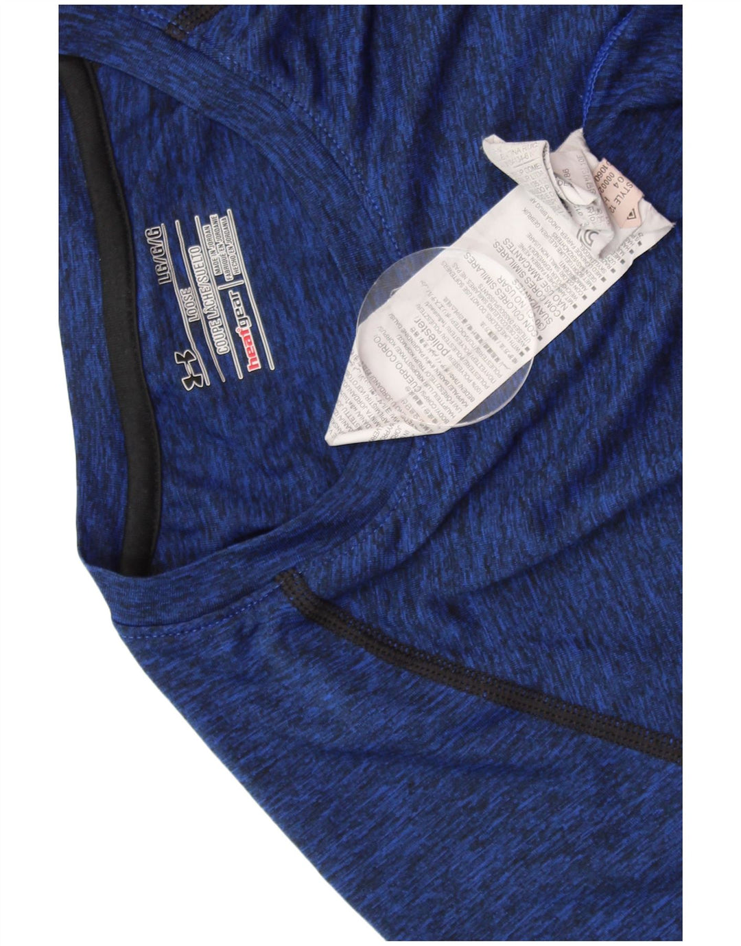 Ανδρικό μπλουζάκι θερμότητας UNDER Armour Top Large Blue Flecked Polyester