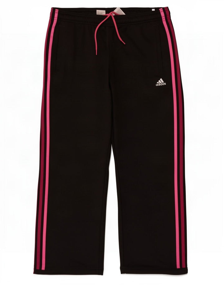 Γυναικεία αθλητική φόρμα Adidas Παντελόνι UK 12 μεσαίο μαύρο πολυεστέρα