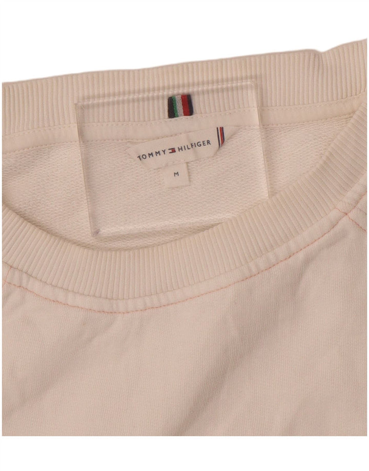 Tommy Hilfiger γυναικεία φούτερ 3/4 με μανίκια Jumper UK 14 Medium White