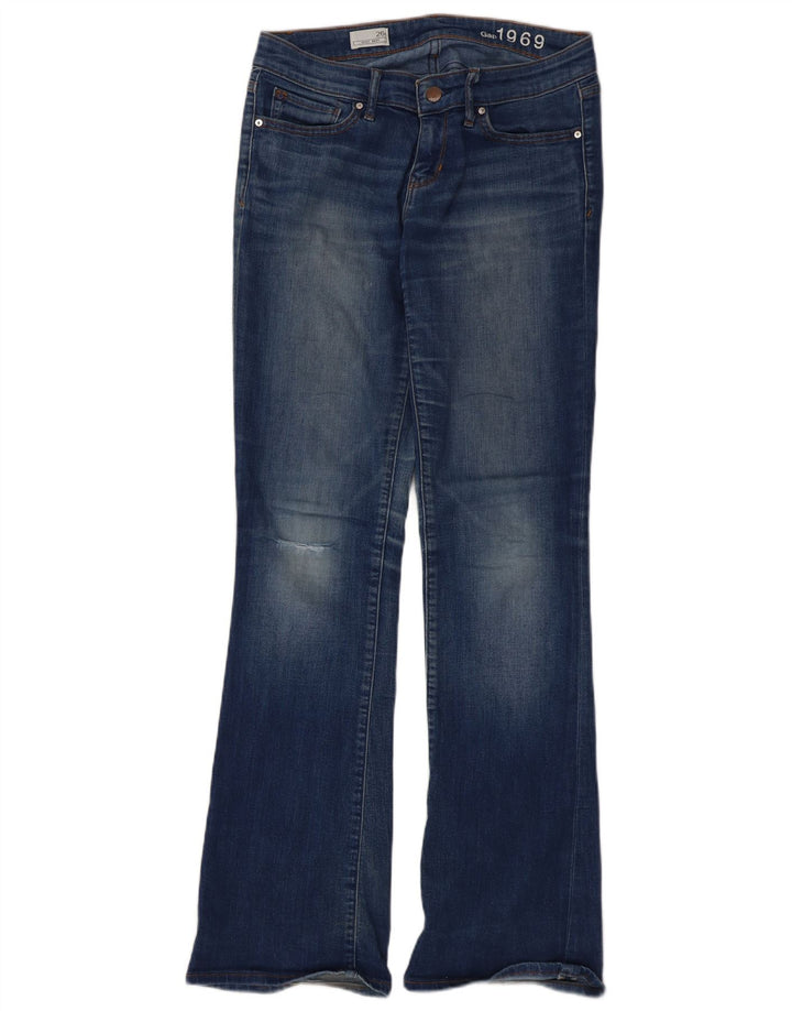 Gap Γυναικείο Σέξι Distressed Bootcut Jeans W26 L31 Μπλε βαμβακερό