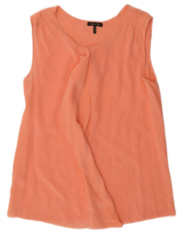 Massimo Dutti Γυναικεία Αμάνικη Μπλούζα Τοπ UK 10 Small Pink