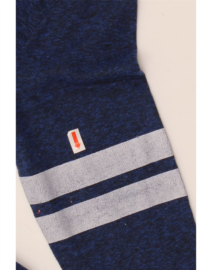 SUPERDRY Γυναικείο τοπ 3/4 μανίκι UK 2 2XS Navy Blue Polyester