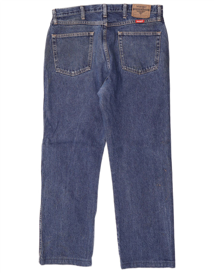 Ανδρικό τζιν Wrangler Regular Fit ίσιο W35 L30 Μπλε βαμβακερό