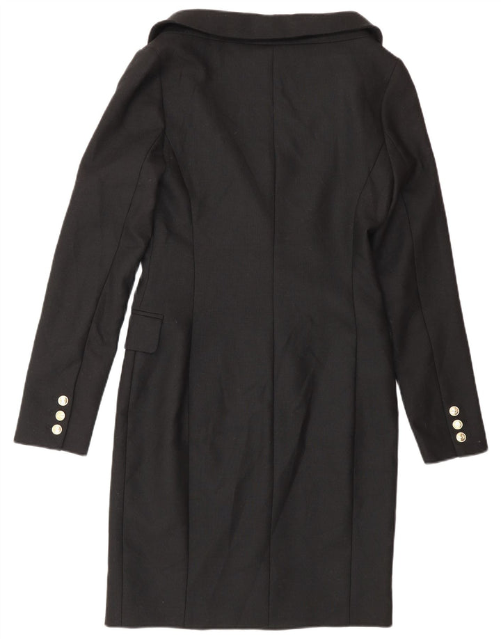 Karen Millen Γυναικείο παλτό με διπλό στήθος UK 8 Small Black Polyester