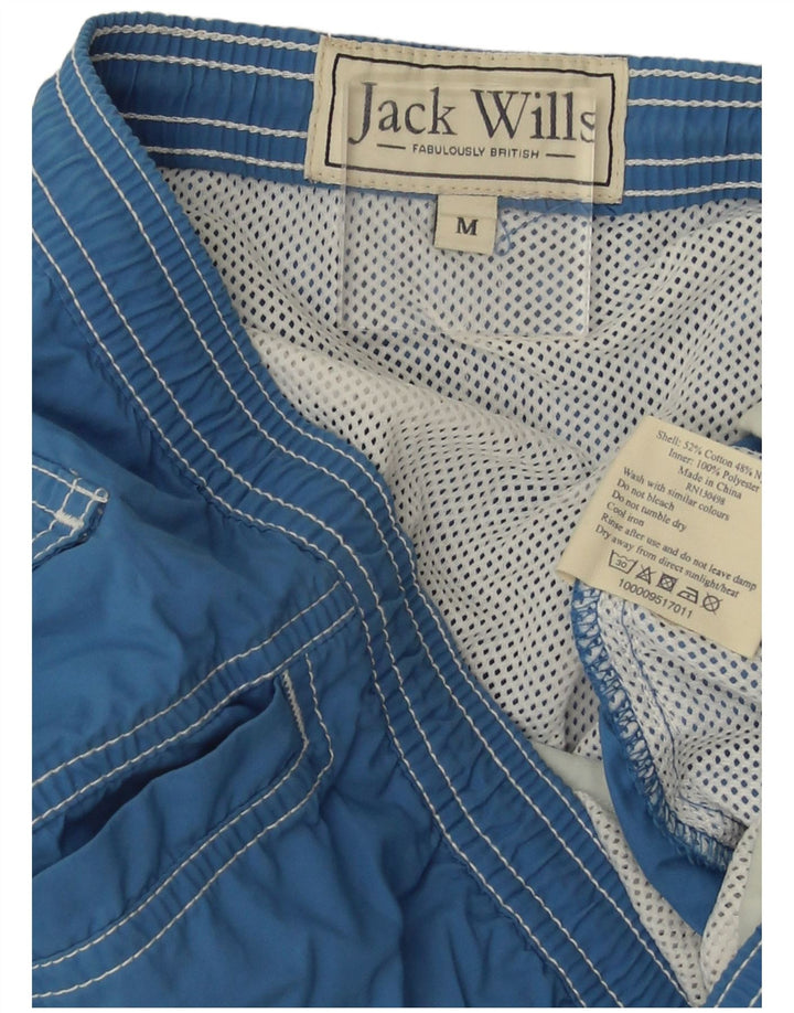 Ανδρικό σορτς κολύμβησης Jack Wills από μεσαίο μπλε βαμβακερό