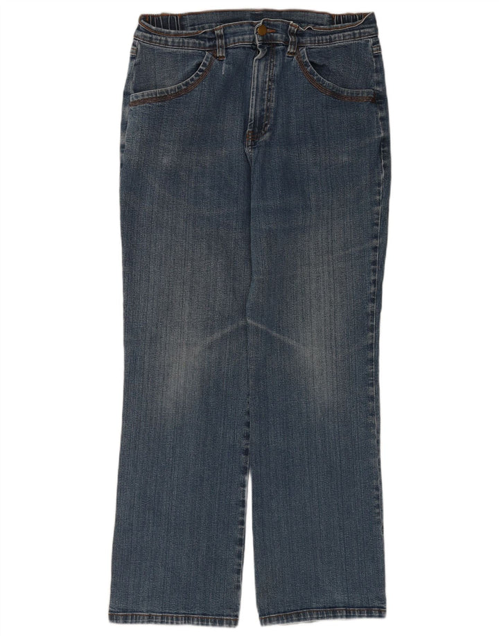 Marks & Spencer Γυναικεία Straight Jeans UK 14 Medium W34 L28 Blue Cotton