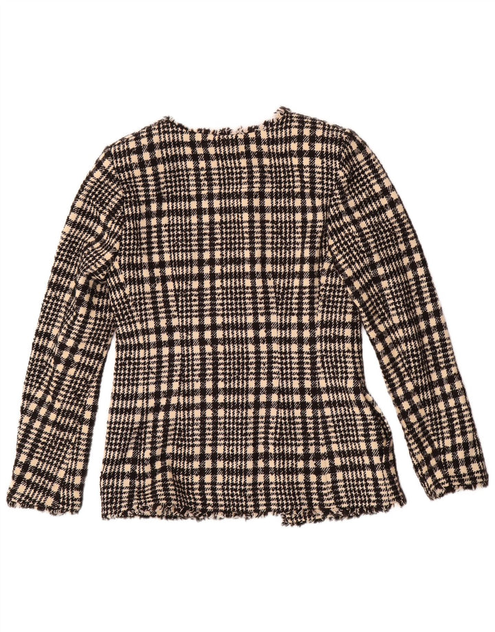 Marks & Spencer Γυναικείο Μπουφάν Blazer UK 6 XS Μαύρο καρό πολυεστέρα