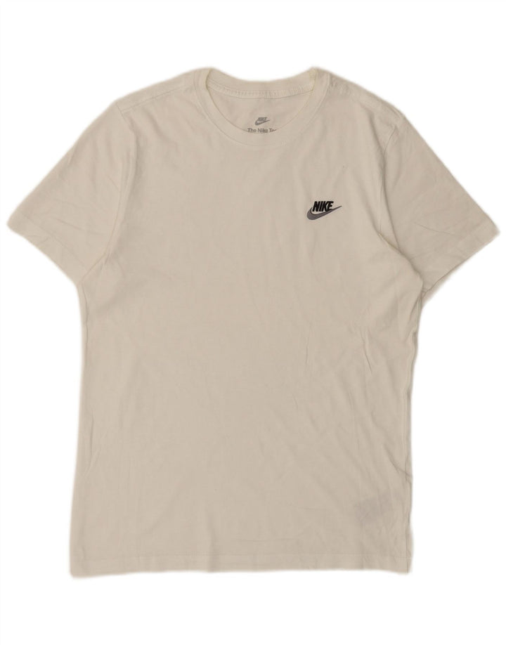 Ανδρικό μπλουζάκι Nike, μικρό λευκό βαμβακερό