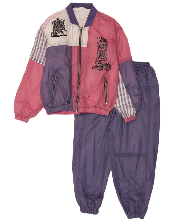 Ανδρική φόρμα Clipper Graphic Full Sports Medium Purple Colourblock Polyamide