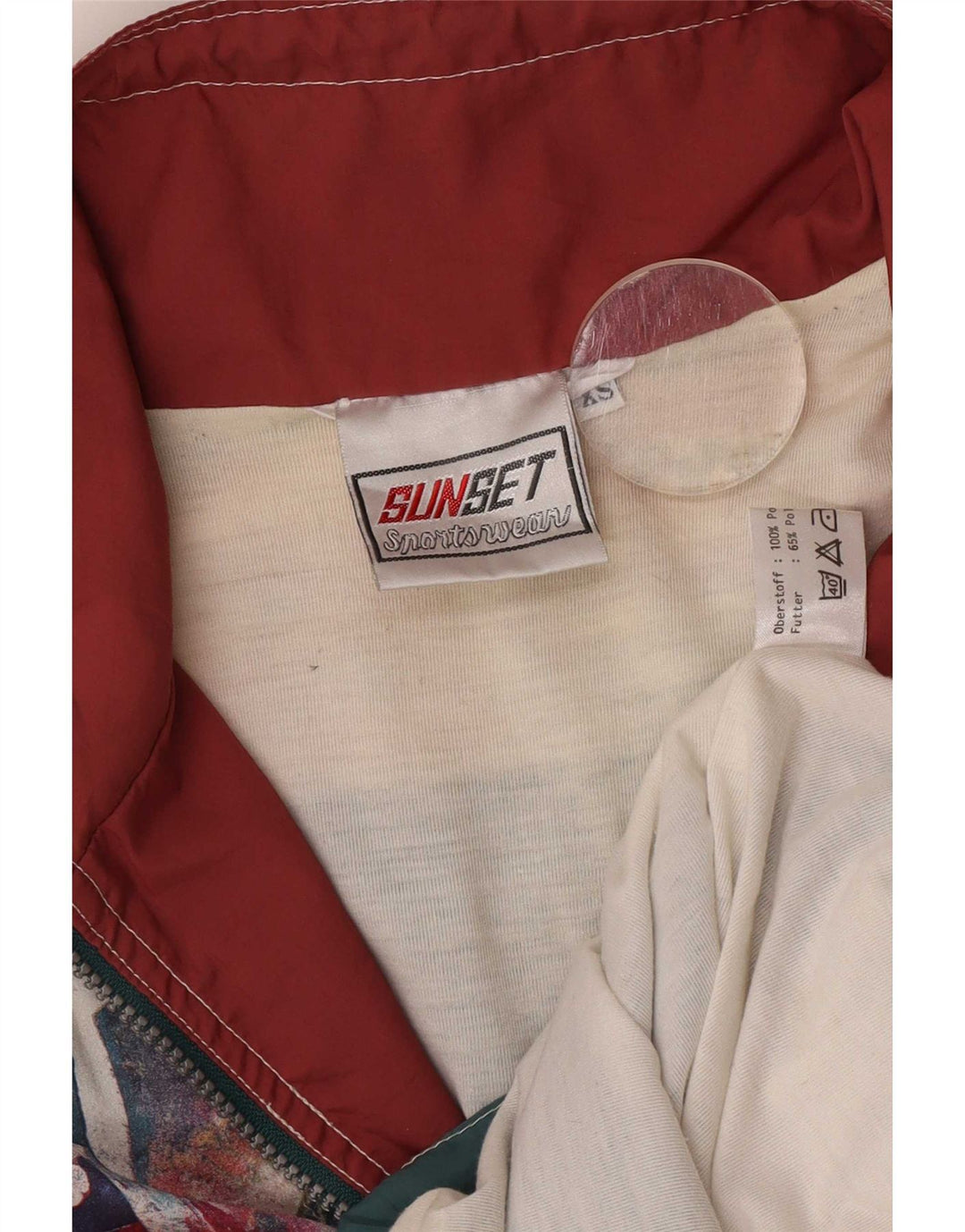 Vintage Ανδρική φόρμα πουλόβερ Top Jacket XS Πολύχρωμο Γεωμετρικό