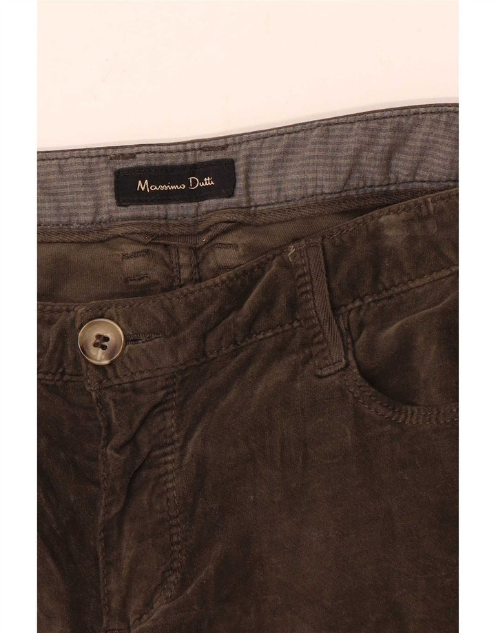 Massimo Dutti Γυναικείο Slim Casual Παντελόνι W28 L32 Καφέ