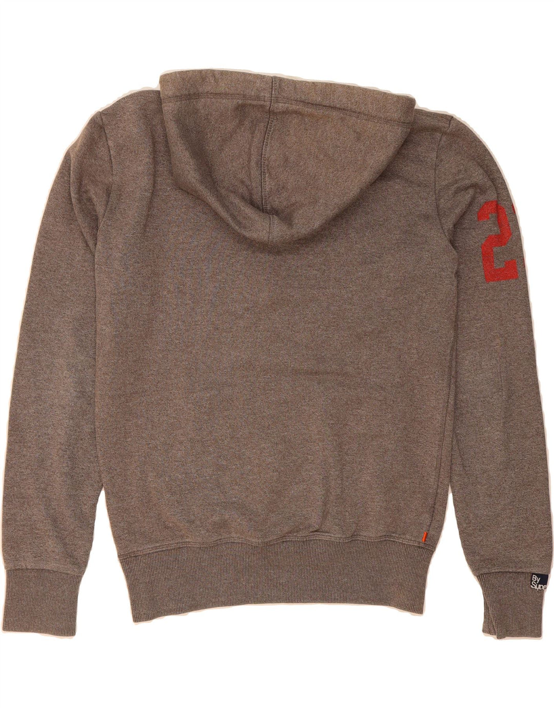 SUPERDRY Mens Graphic Hoodie Jumper Small Grey Cotton Vintage Superdry and Second-Hand Superdry from Messina Hembry 