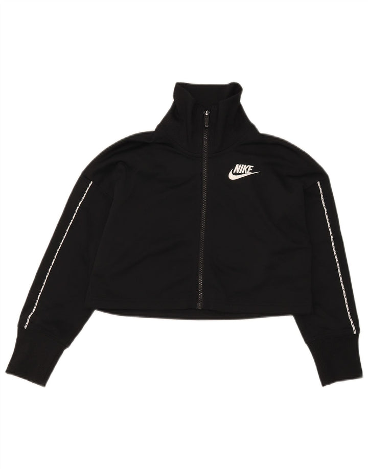 Γυναικεία φόρμα Nike Crop Top Jacket UK 10 Small Black Polyester