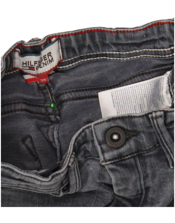 TOMMY HILFIGER Κορίτσια Skinny Jeans 7-8 ετών W20 L22 Γκρι βαμβακερό