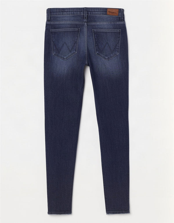 Wrangler Γυναικείο Skinny Jeans W29 L27 Navy Blue Cotton