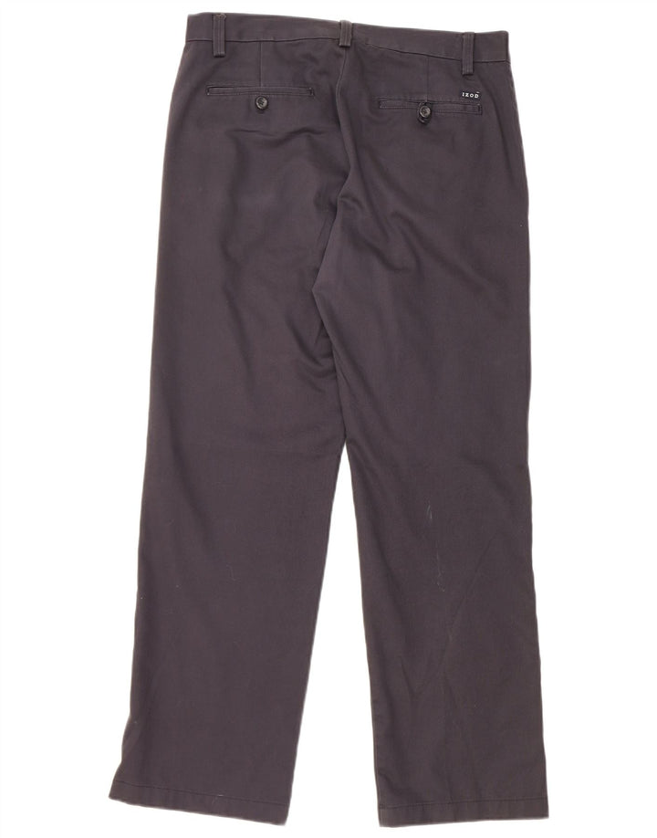 Ανδρικό παντελόνι Chino IZOD Slim Fit W30 L30 Navy Blue Cotton