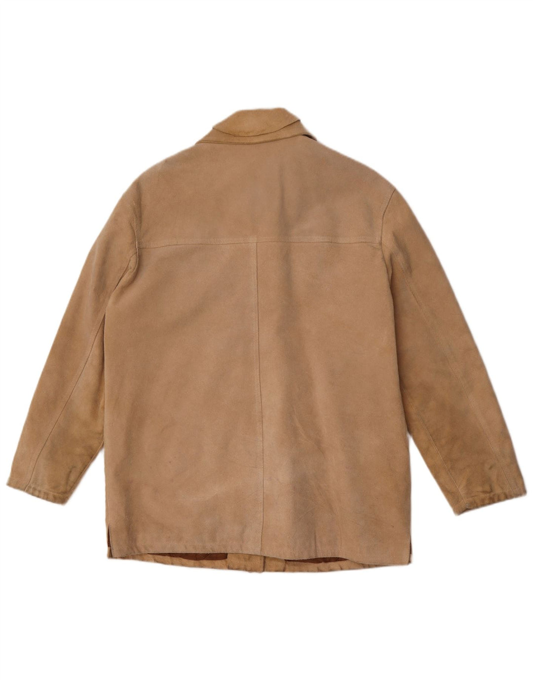 Vintage Γυναικείο Suede Jacket IT 44 Medium Beige Leather