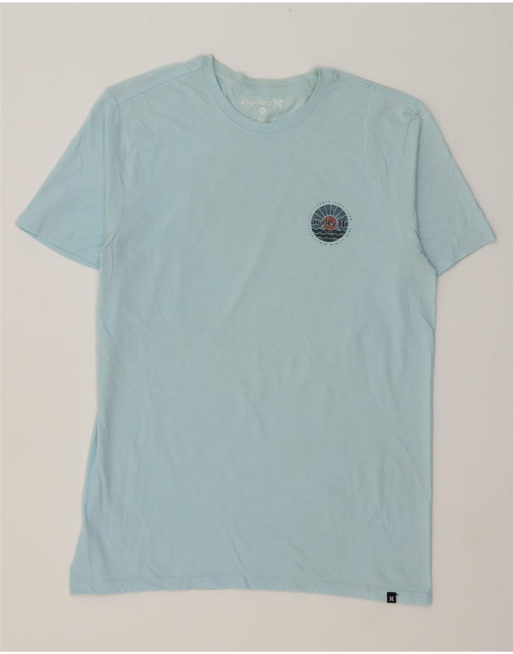 HURLEY Mens Graphic T-Shirt Top Medium Blue Cotton Vintage Hurley and Second-Hand Hurley from Messina Hembry 