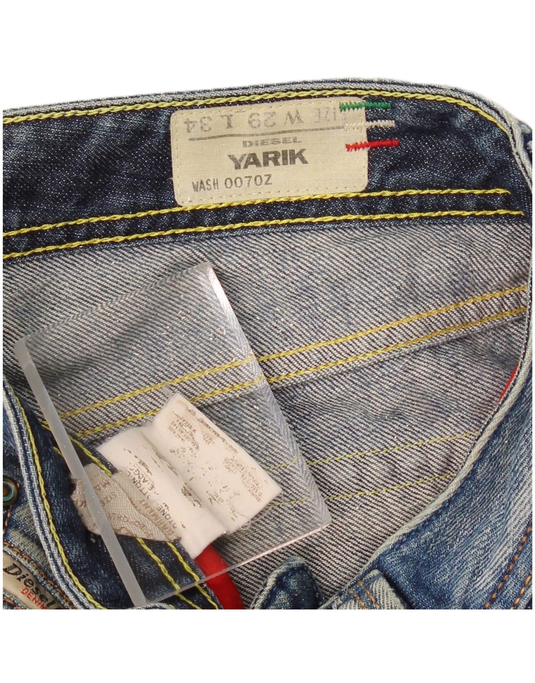 DIESEL Ανδρικό τζιν Yarik Straight W29 L34 Μπλε βαμβακερό