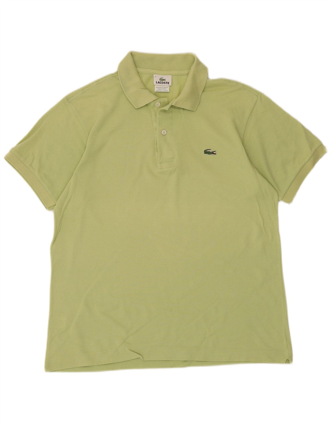 Ανδρικό μπλουζάκι πόλο Lacoste, Μέγεθος 4, Μεσαίο πράσινο βαμβακερό