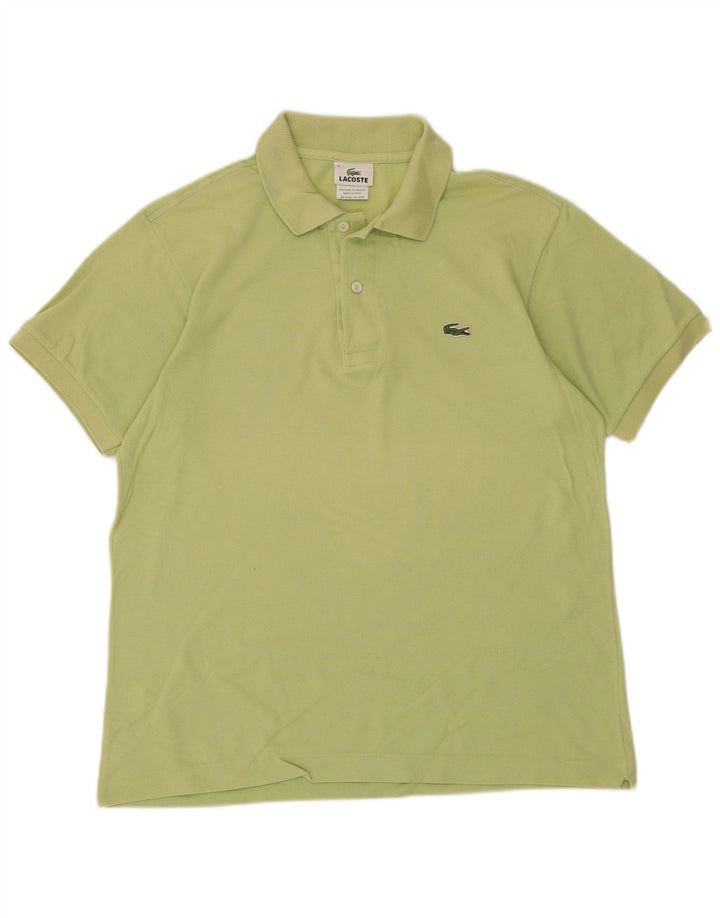 Ανδρικό μπλουζάκι πόλο Lacoste, Μέγεθος 4, Μεσαίο πράσινο βαμβακερό