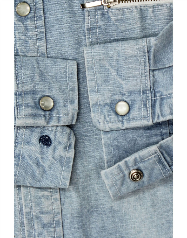 AMERICANINO Mens Denim Shirt Medium Blue Vintage Americanino and Second-Hand Americanino from Messina Hembry 