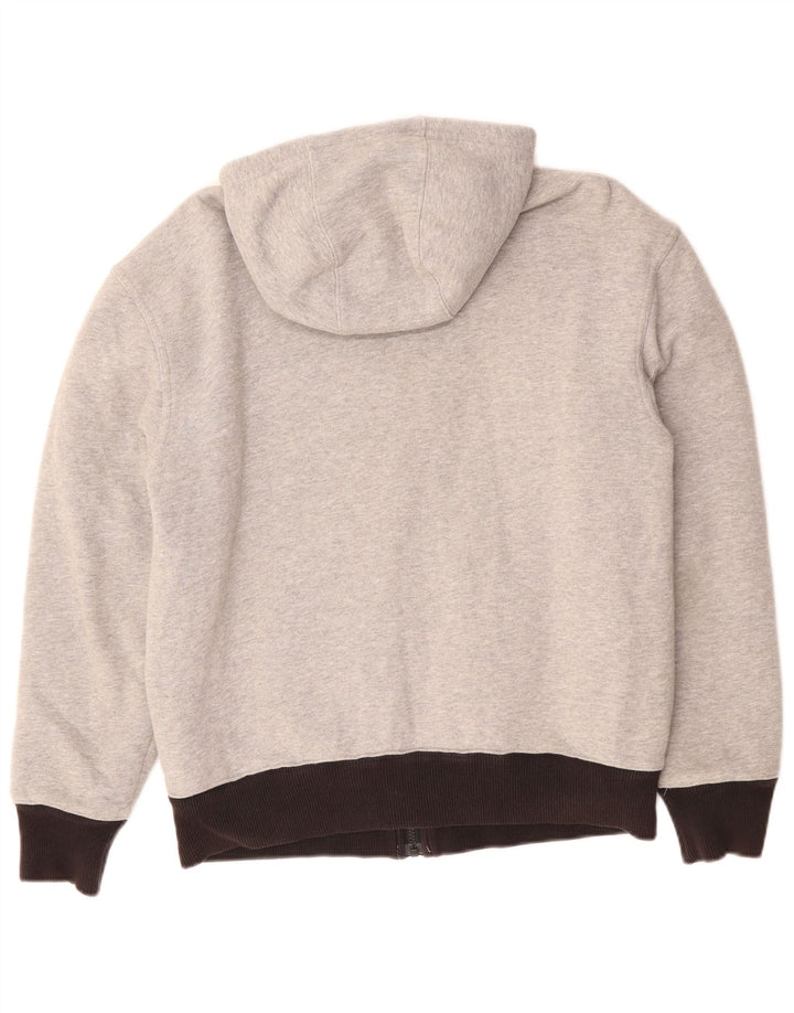 TIMBERLAND Ανδρικό πουλόβερ με κουκούλα με φερμουάρ, μεσαίο γκρι χρώμα, βαμβακερό