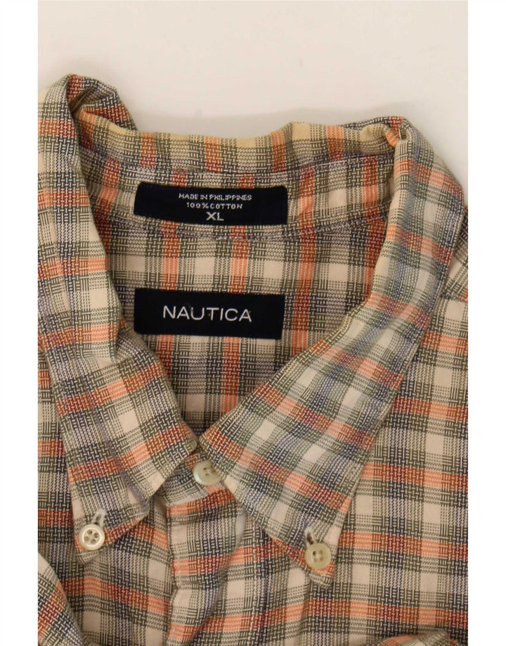 Ανδρικό πουκάμισο Nautica XL Πολύχρωμο βαμβακερό καρό