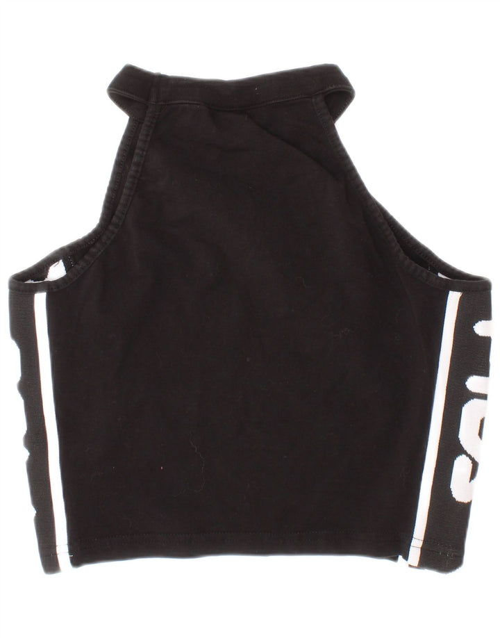 Fila Γυναικείο Graphic Crop Top XS Μαύρο βαμβακερό