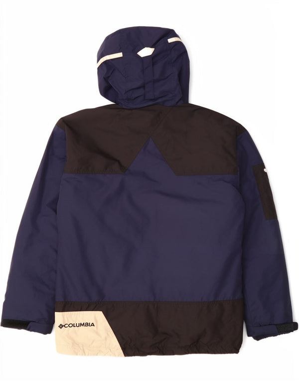 Ανδρικό μπουφάν με κουκούλα Columbia UK 38 Medium Blue Colorblock Nylon