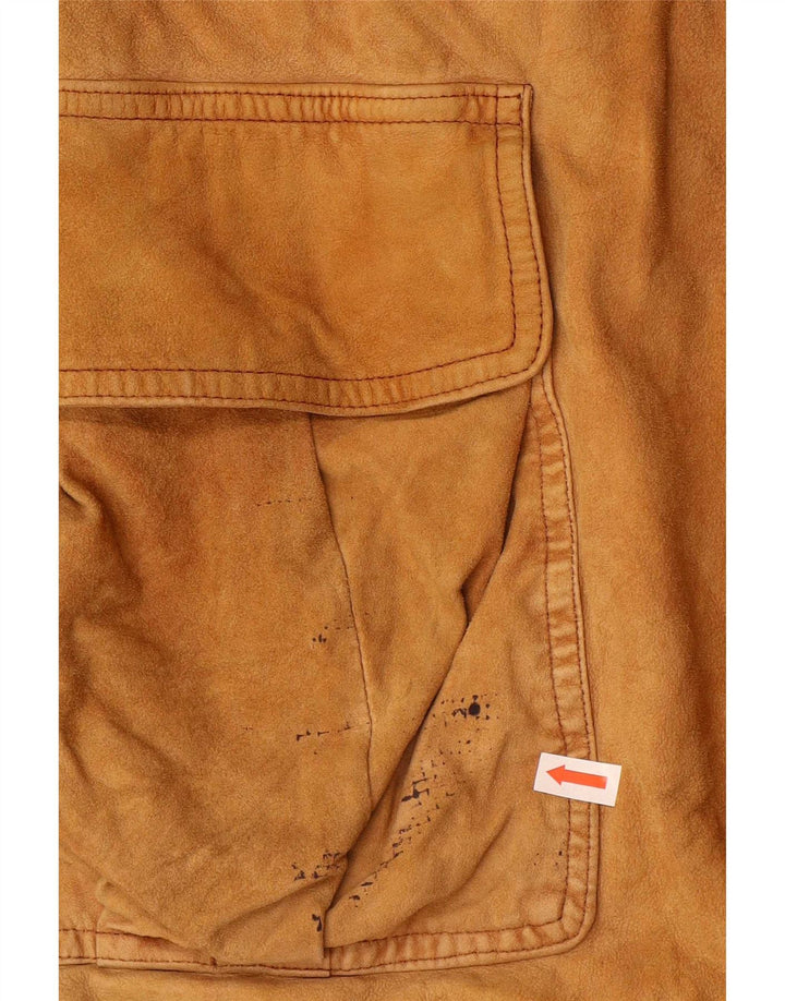 Diana Ανδρικό Suede Utility Jacket IT 52 XL Beige Leather