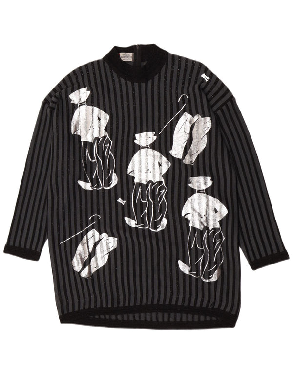 Γυναικείο πουλόβερ Portobello's Longline Turtle Neck Jumper UK 14 Medium Black