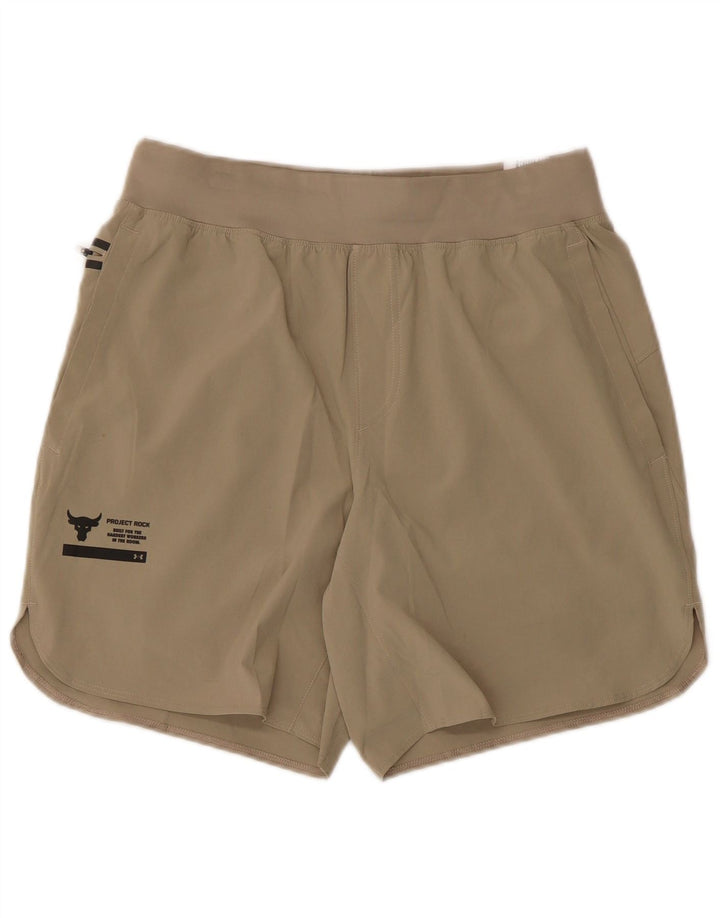 Ανδρικό αθλητικό σορτς Under Armour Μεσαίο χακί πολυεστέρα