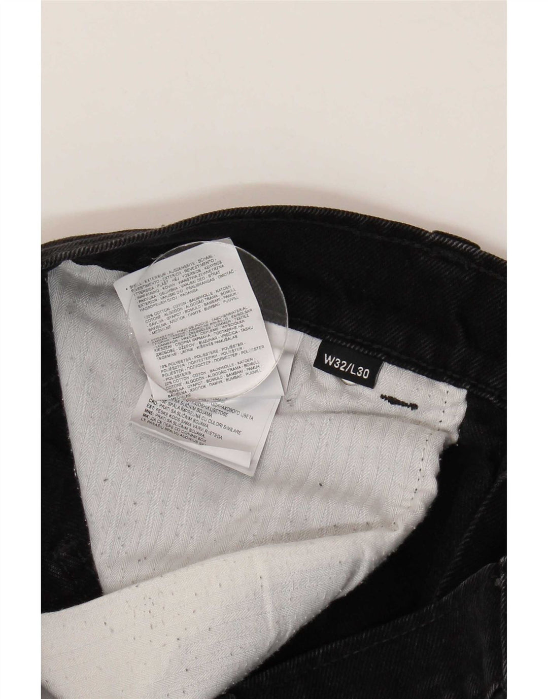 Ανδρικό τζιν ίσιο Dickies W32 L30 μαύρο βαμβακερό