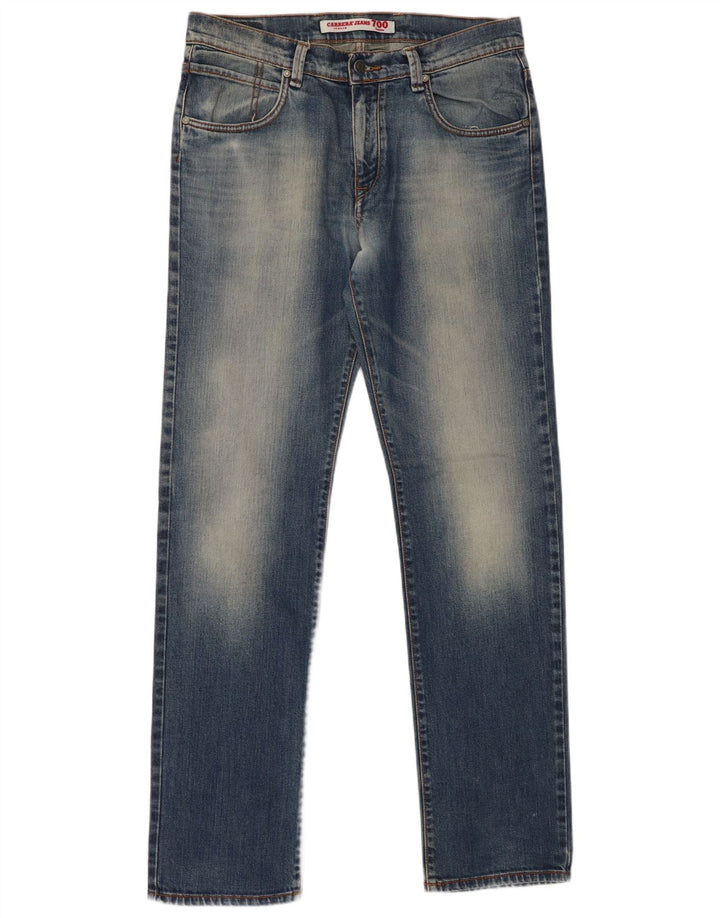 CARRERA Mens 700 Acid Wash Regular Straight Jeans W36 L34 Μπλε βαμβακερό