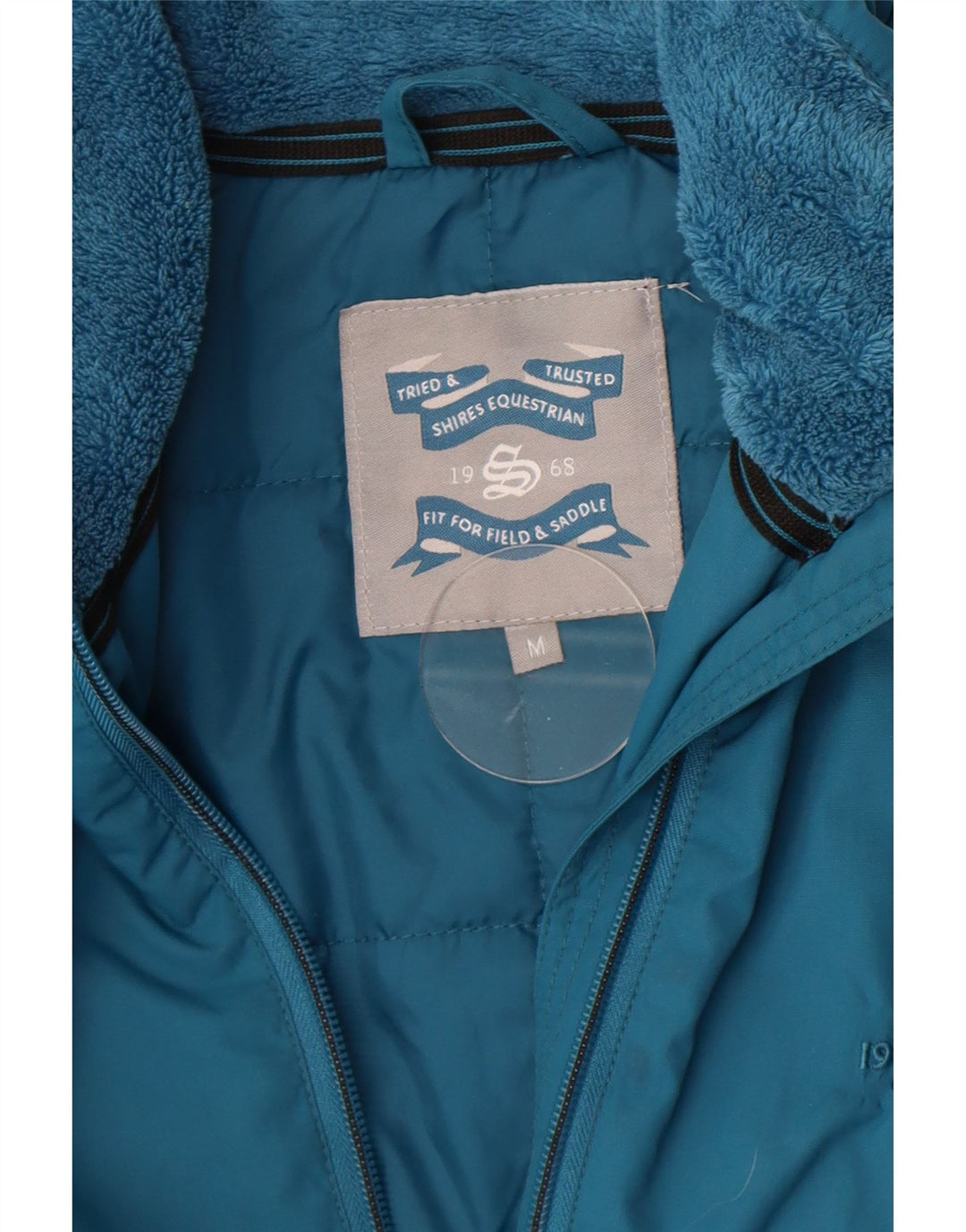 Vintage Γυναικείο Μπουφάν UK 14 Medium Blue Nylon