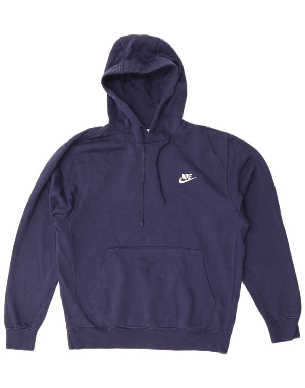 Ανδρικά κουκούλα Nike, μεσαίο μπλε βαμβακερό