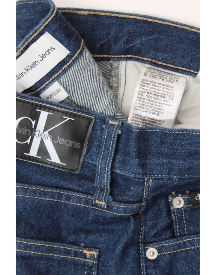 Γυναικείο τζιν ίσιο Calvin Klein W28 L30 Μπλε βαμβακερό