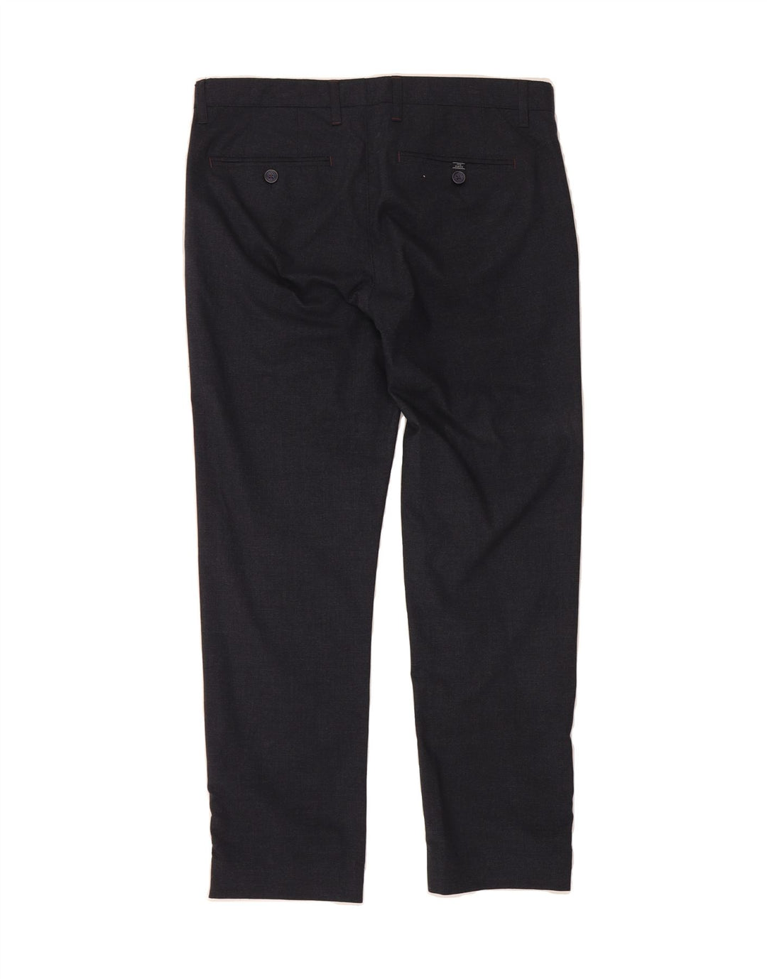 TED BAKER Mens Slim Suit Trousers W32 L28 Navy Blue Polyester Vintage Ted Baker and Second-Hand Ted Baker from Messina Hembry 