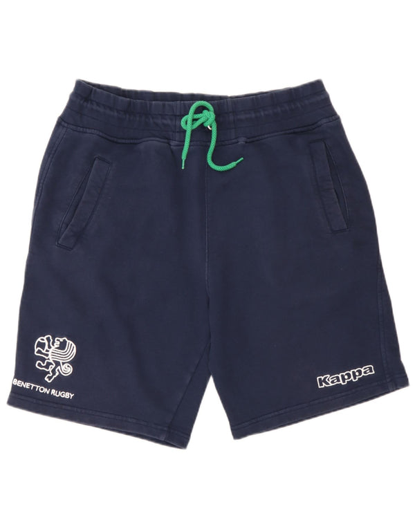 Kappa Mens Graphic Sport Shorts Large  Navy Blue Cotton