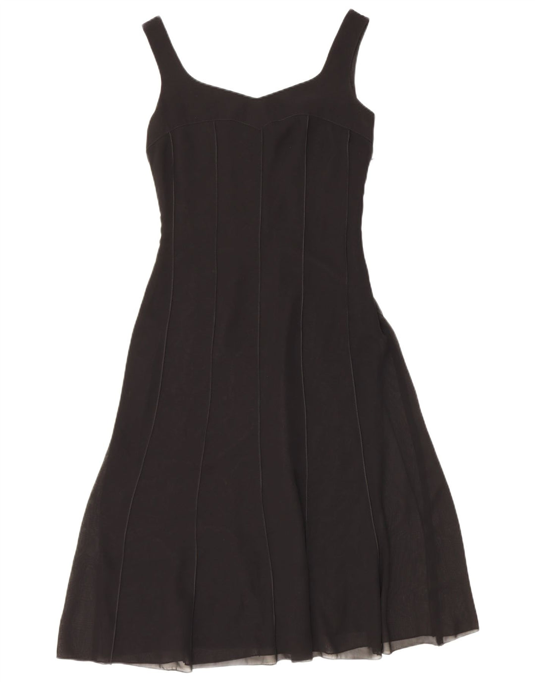 Dream Γυναικείο βραδινό αμάνικο φόρεμα A-Line UK 8 Small Black Polyester